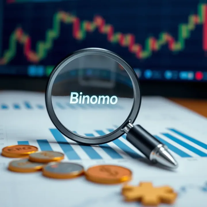 Financial analysis and trust evaluation with magnifying glass and currency symbols