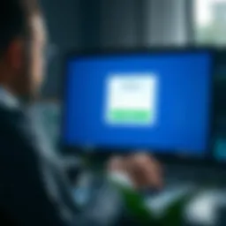 Login Interface on Quotex Desktop Platform User logging into Quotex platform on a desktop computer displaying the login interface