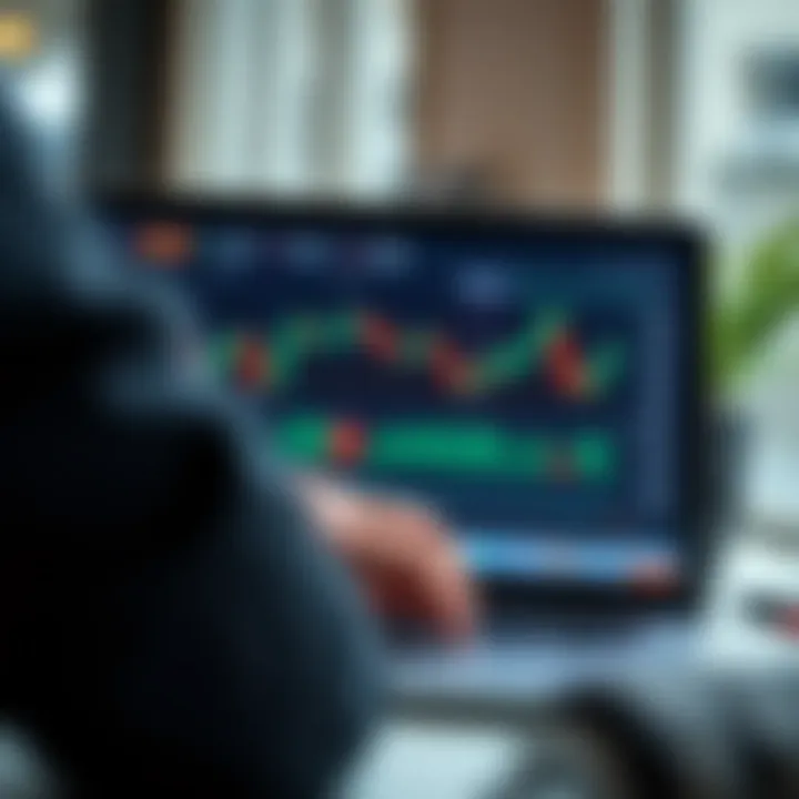 Overview of Admiral Markets Trading Platform Features User navigating Admiral Markets trading platform interface on a laptop screen
