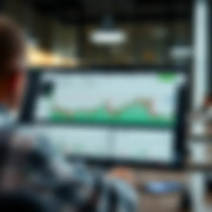 Dashboard interface showcasing various trading options and market charts on Quotex Web platform