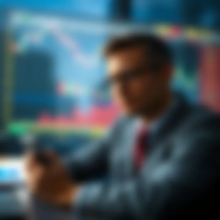 Conceptual illustration of risk assessment and regulatory framework in binary options investment