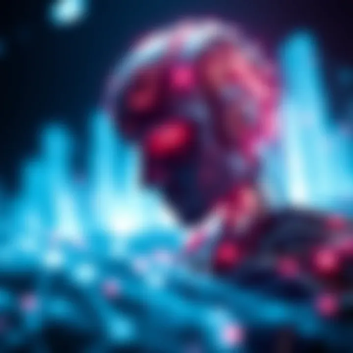 Conceptual illustration of benefits and potential risks associated with Bitcode AI
