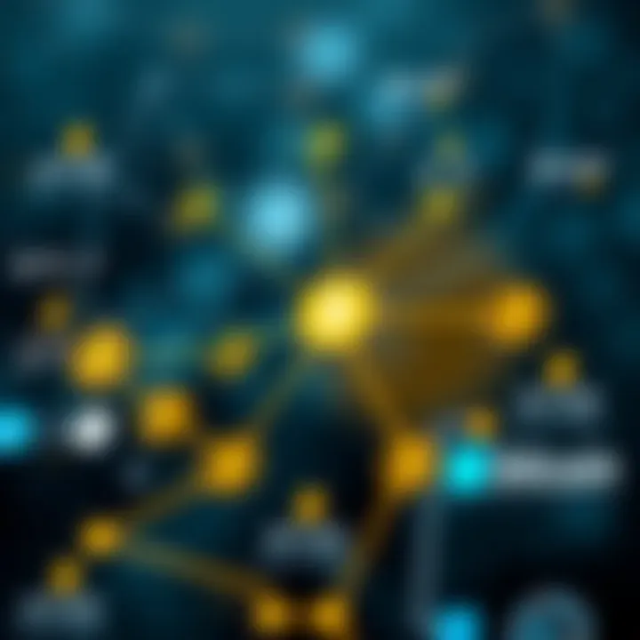 Diagram showing the initial network and use cases of bitcoin among early adopters
