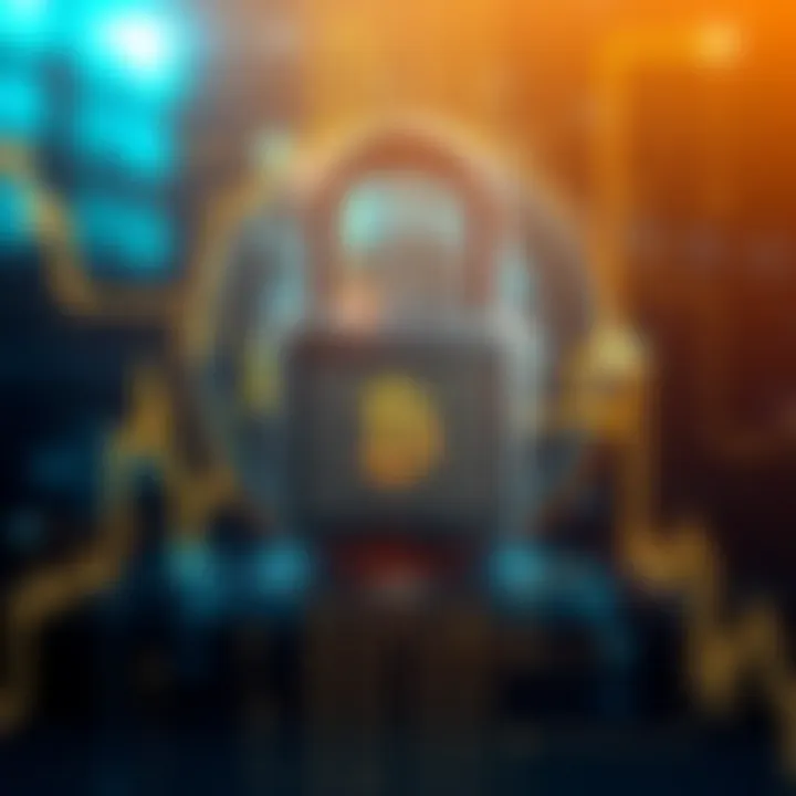 Ensuring Security and Reliability on Bitcoin Prime Platform Secure digital lock symbolizing data protection and platform security in cryptocurrency trading