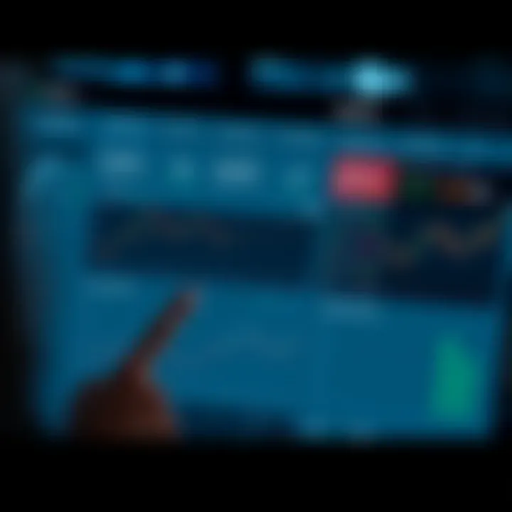 Dashboard overview displaying various investment options and trading tools on a financial platform