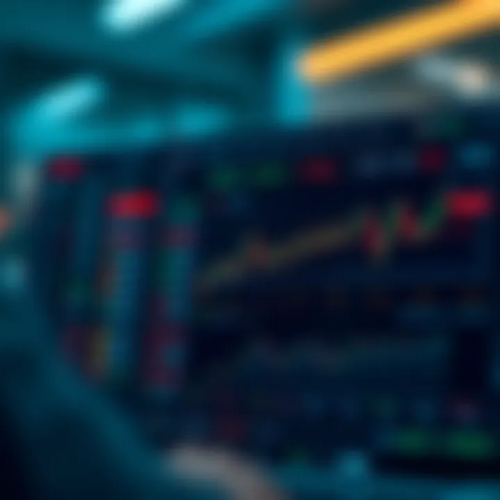 Digital trading platform interface displaying various asset options and real-time market data