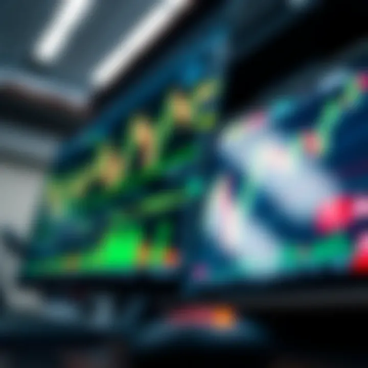 Overview of Forex trading platform interface showing charts and market data