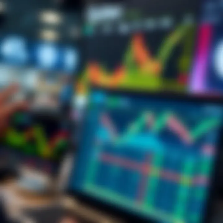 User interface of Quotex demo account showing trading charts and options