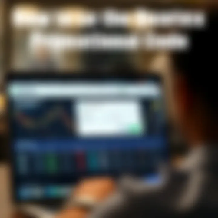 Illustration showing a digital promotional code being applied on a trading platform interface
