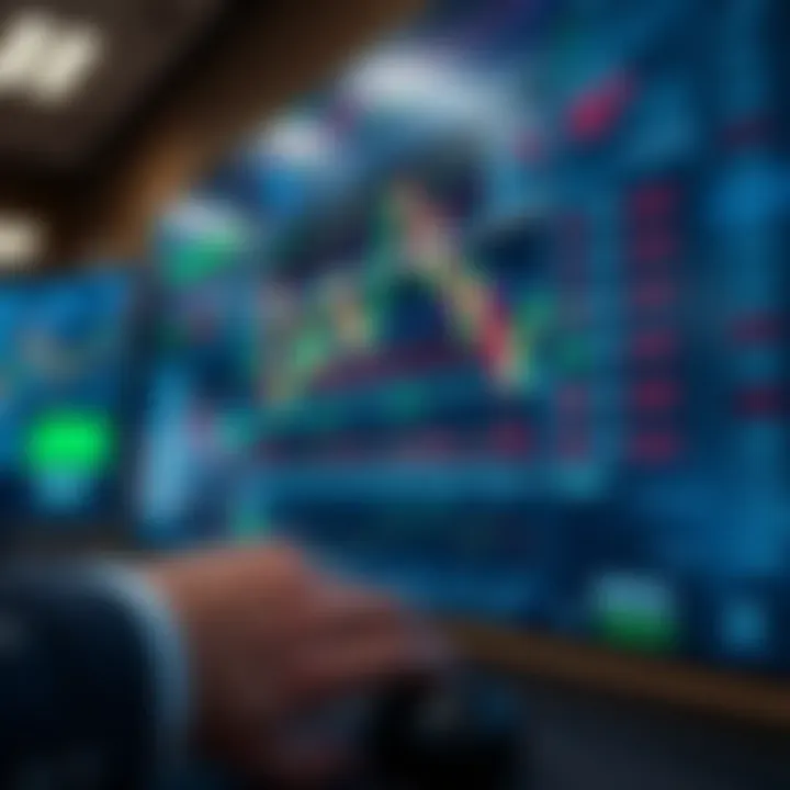 Interface of Quotex PT platform displaying trading charts and options