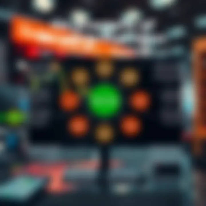 Diagram illustrating the main features and interface of Quotex Sing trading platform