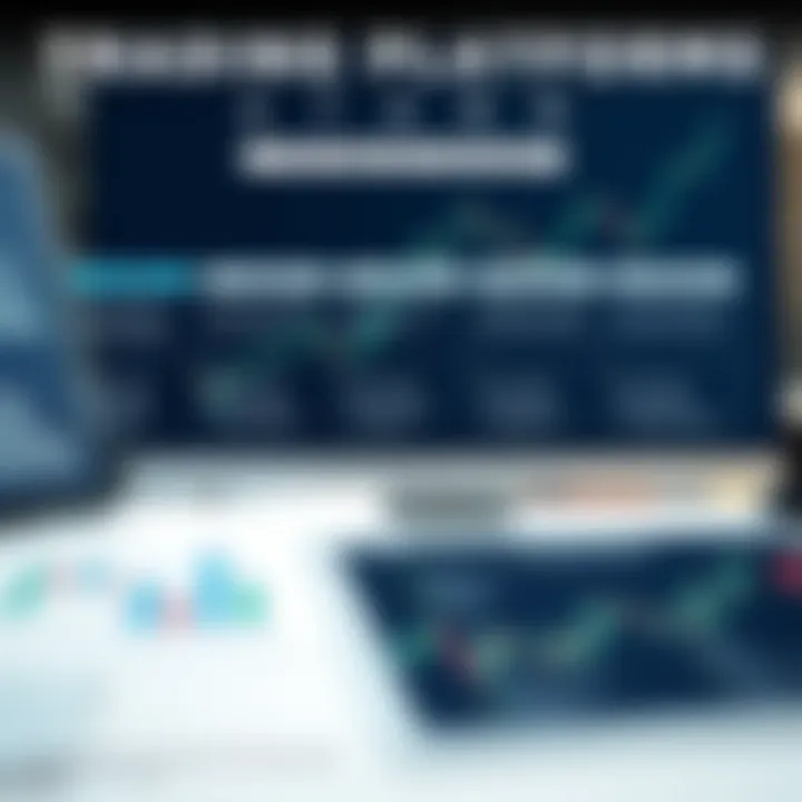 Graphical representation of various trading platforms showing different types and features