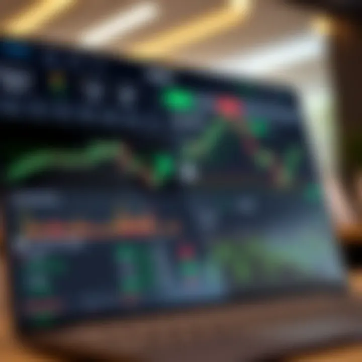 Dashboard displaying various trading options and platform tools for investment analysis