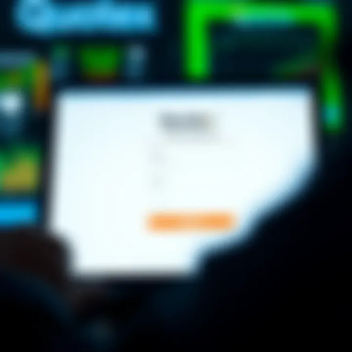 User interface displaying the Quotex registration form on a digital device