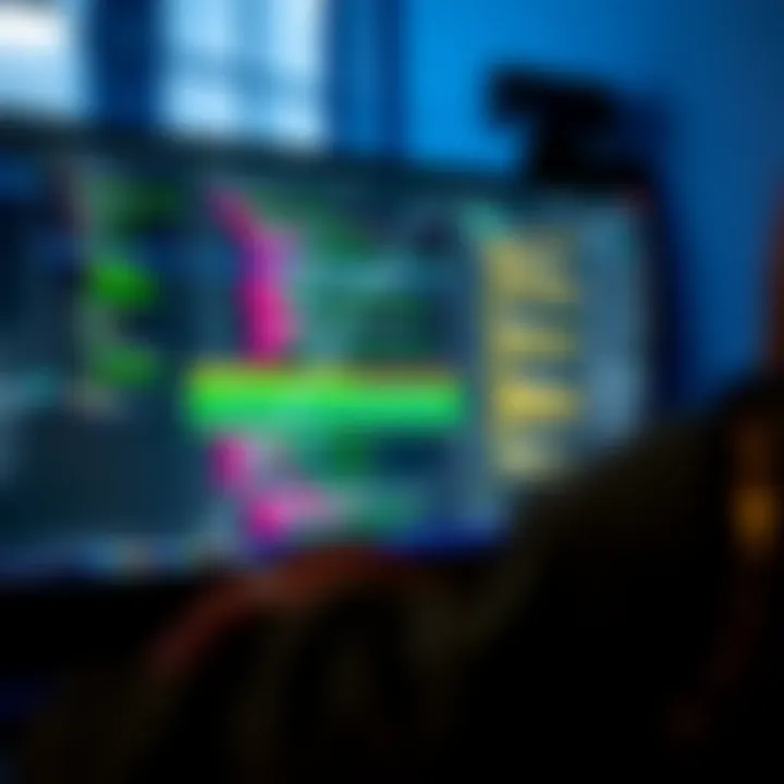 Software development environment showing code editor and testing tools on a computer screen