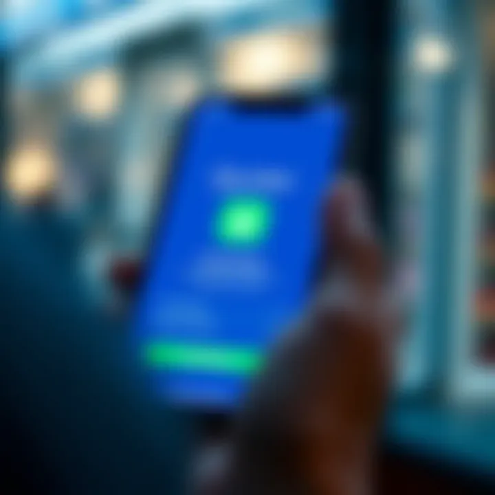 Mobile device screen showing Quotex app download interface with security verification icons