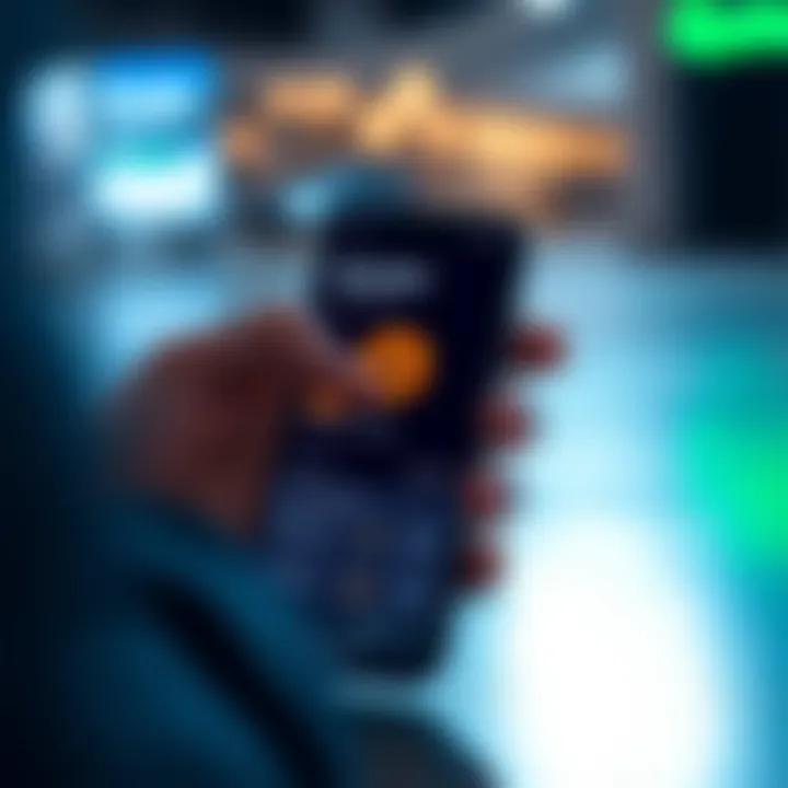 User downloading Quotex trading app on a smartphone with clear interface and secure connection icons