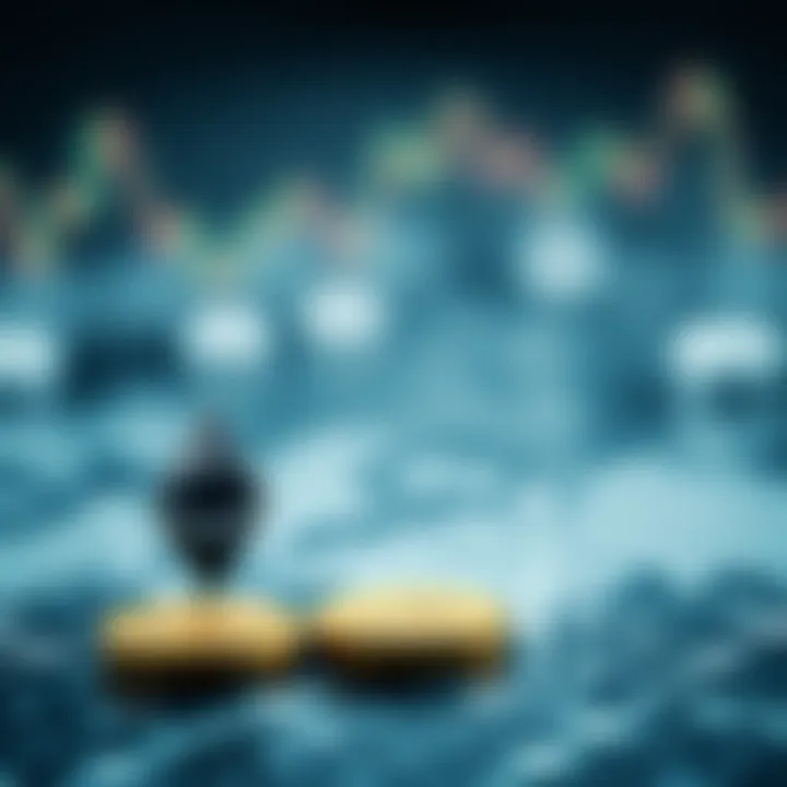 Illustration showing short-term outlook and risk assessment in Ethereum valuation