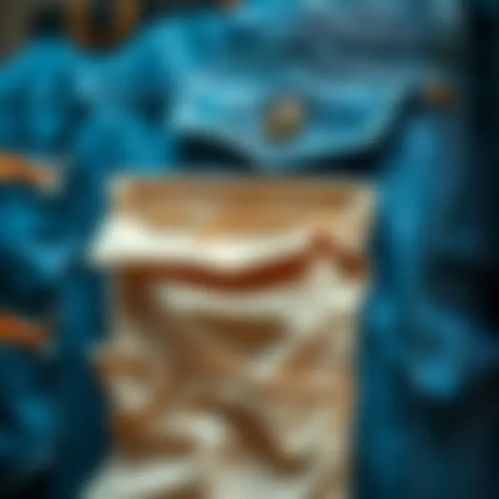 Various types of pockets sewn onto different clothing styles highlighting their unique designs