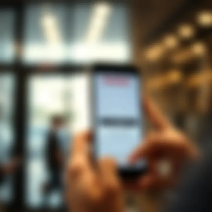 User logging into the Pocket app on a smartphone