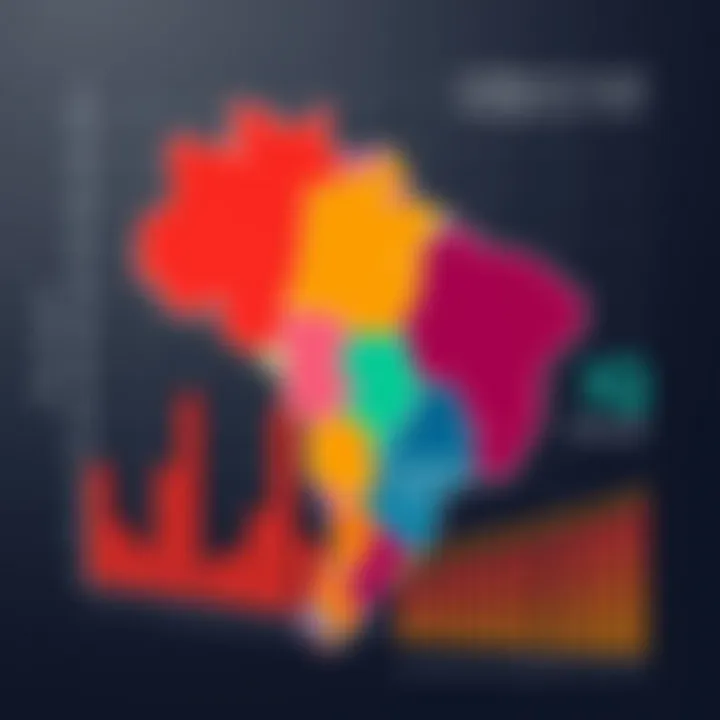 Distribution of IQ Levels and Economic Factors in Brazil Graph showing intelligence quotient distribution across different regions of Brazil with educational and economic overlays