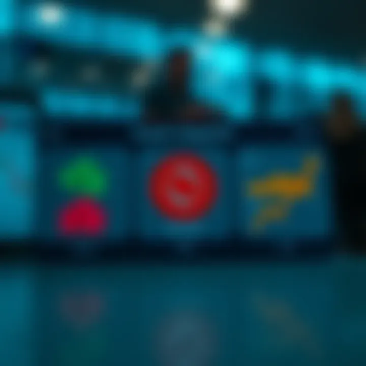 Visual representation of different asset categories available for trading on IQ Broker