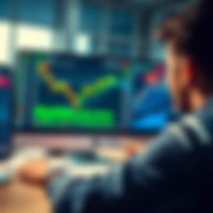 Interactive IQ Option trading dashboard showcasing market charts and trading options