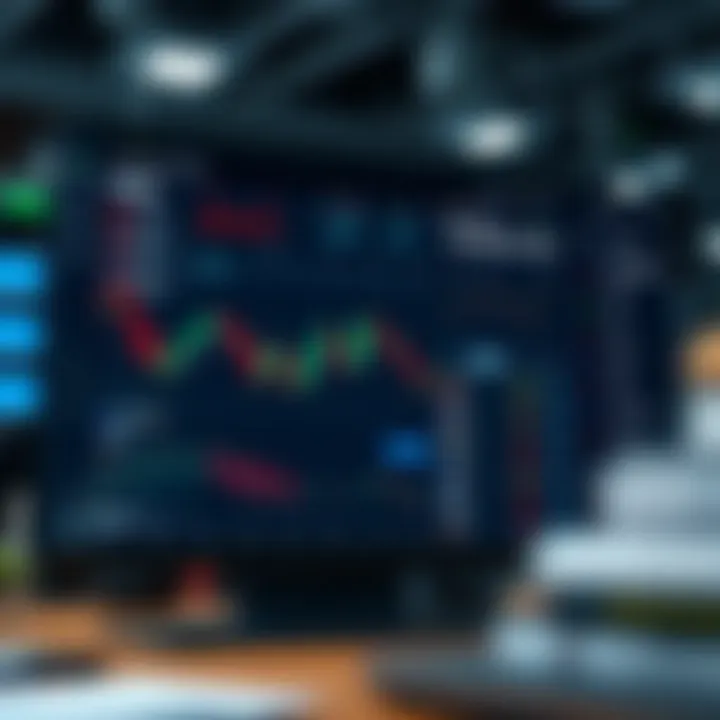 Dashboard displaying various financial trading options and market data on a digital platform