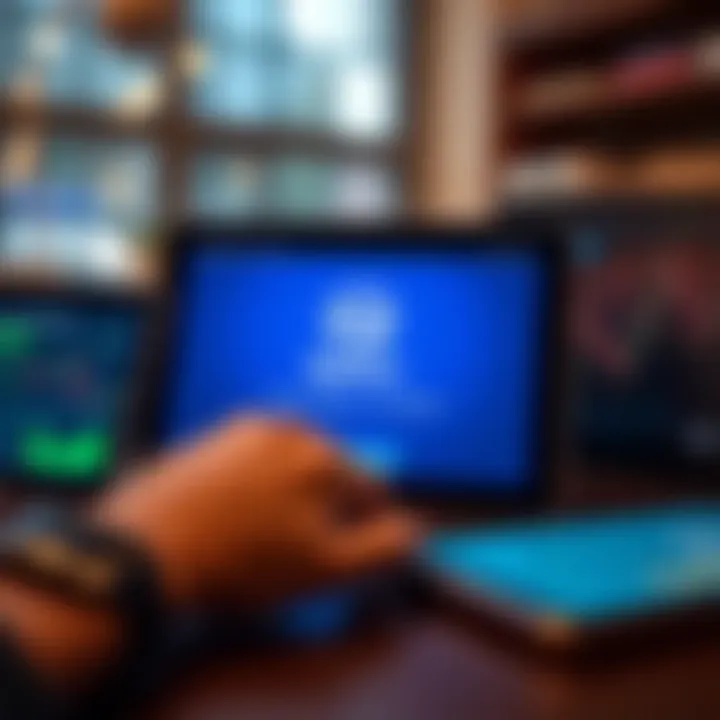 IQ Option Access on Various Devices Device icons representing multiple platforms such as smartphone, tablet, and desktop for accessing IQ Option