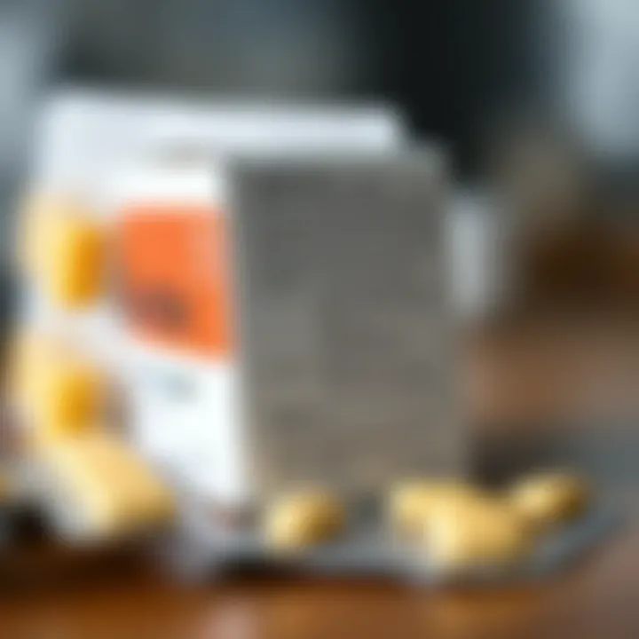 Close-up of Quattox medication packaging with detailed ingredient list and dosage instructions