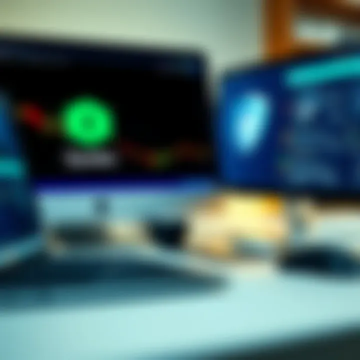 Illustration of security features and tips to ensure safe usage of Quotex on computer