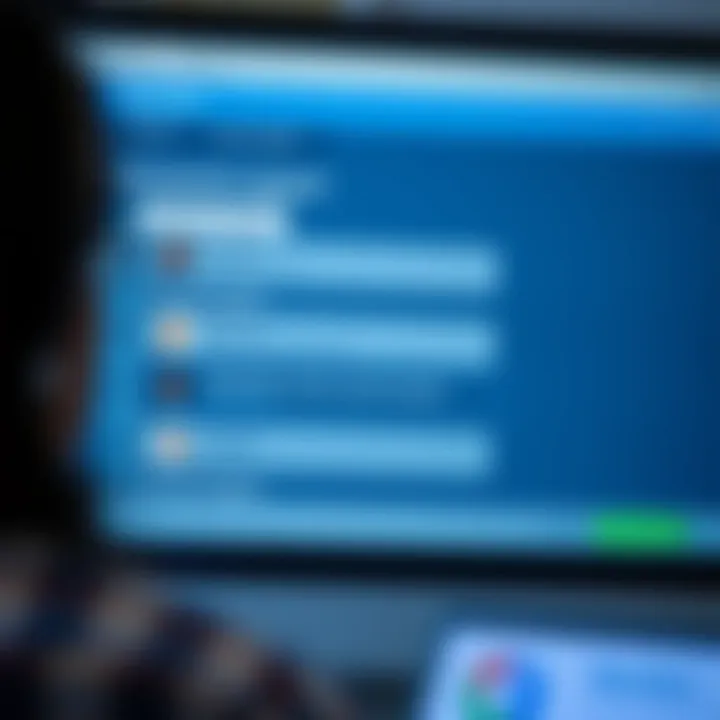 Customer support interaction screen showing live chat and assistance options