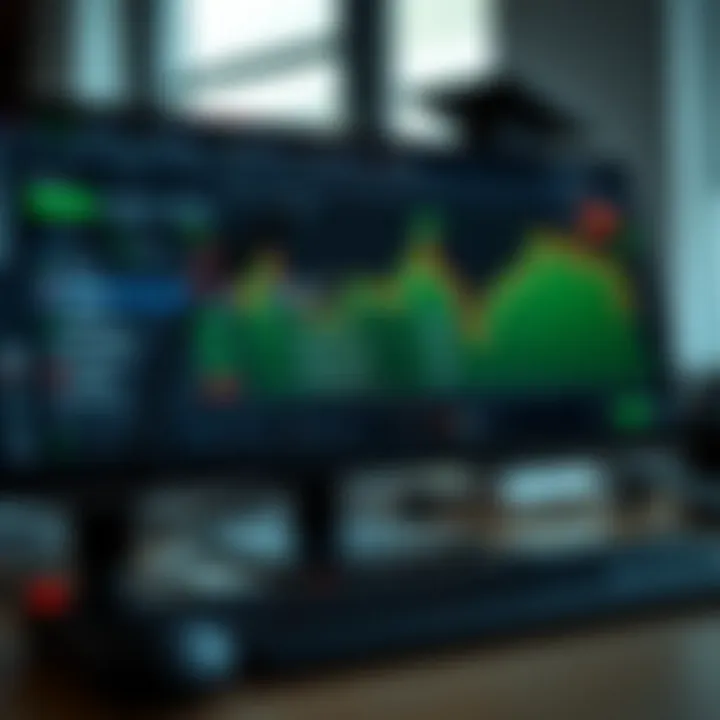 Quotex Platform Features on Desktop User interface of Quotex platform showing trading options and features