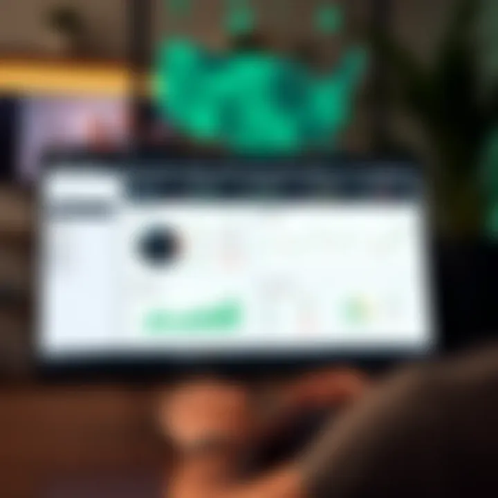 Dashboard view of Quotex trading platform showing various asset options and trading indicators