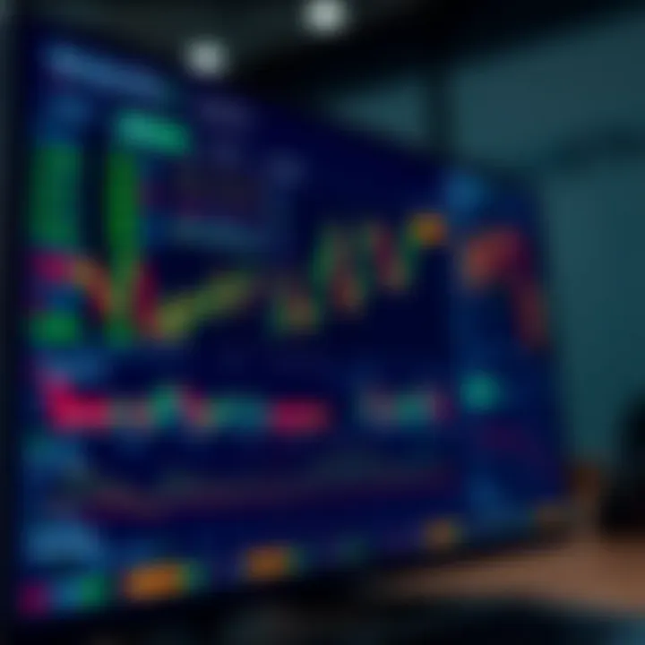 Interface of Quotex trading platform displaying various financial assets and chart analytics