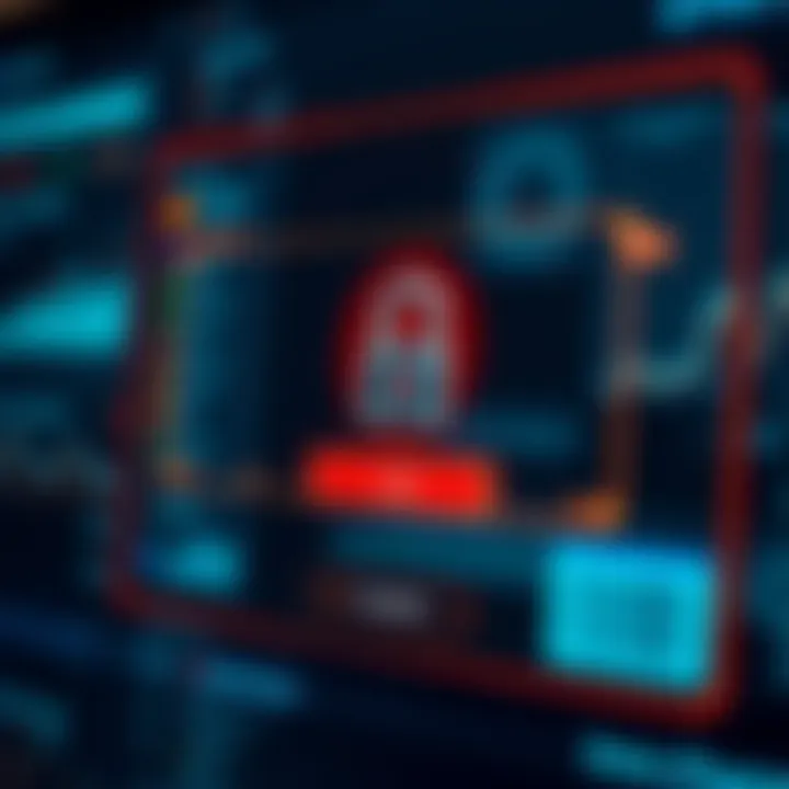 Secure login interface highlighting encryption and data protection measures
