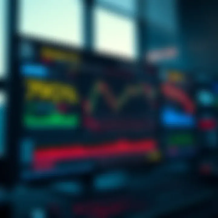 Dashboard interface showcasing Quotex Pro trading platform with various charts and market indicators