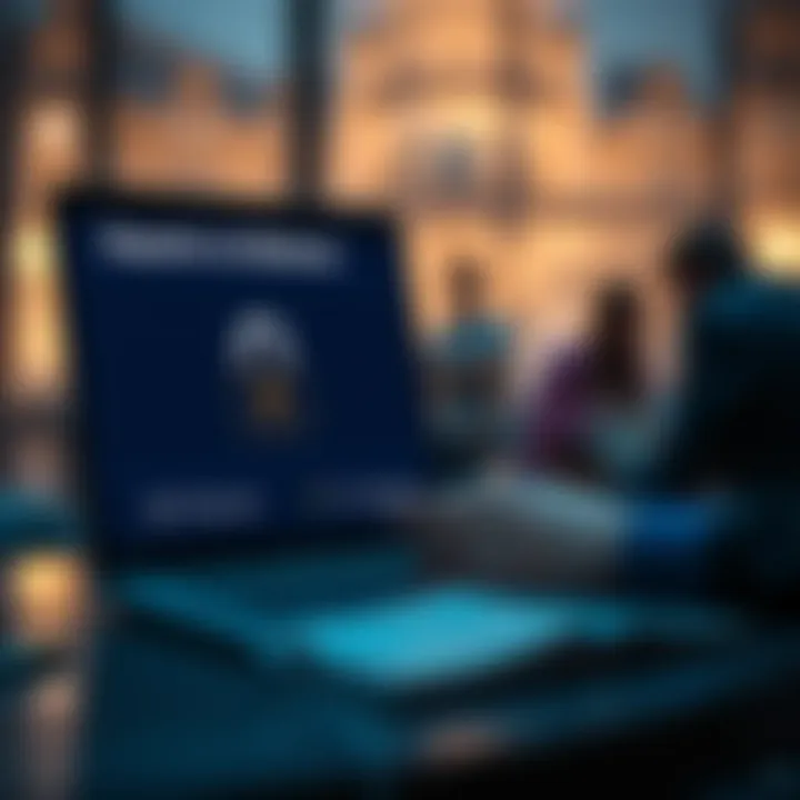 Illustration of secure online transactions representing Quotex deposit and withdrawal methods