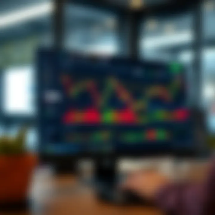 Interface of Quotex Trader platform displaying trading charts and options