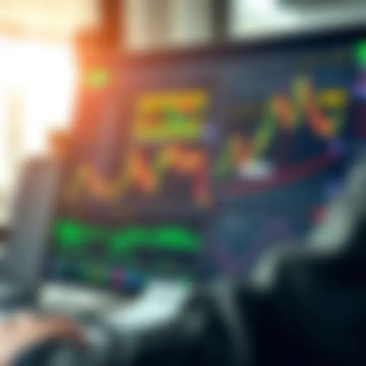 Overview of trading platform interface displaying market charts and analytics