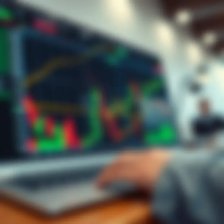 Graph illustrating trading strategies and risk management on Quotex platform