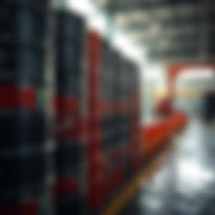 Oil barrels stacked in a secure storage facility representing reliable petroleum trade