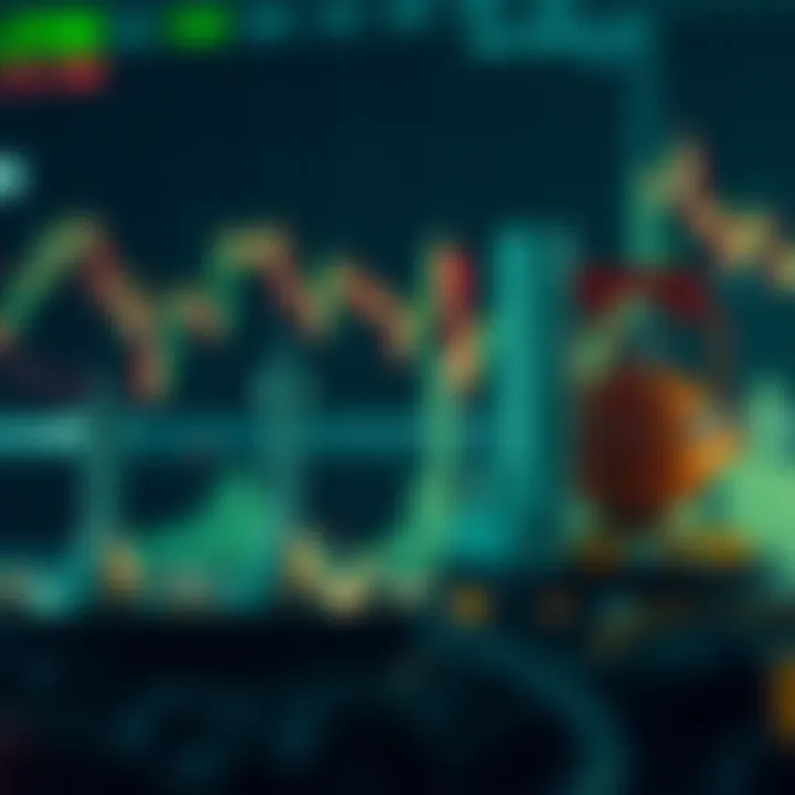 Conceptual illustration of risk management tools and market factors influencing crude oil trading