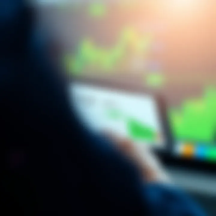 Accessing IQ Option on Mobile and Web Platforms Mobile device displaying IQ Option investment interface with charts and trading options