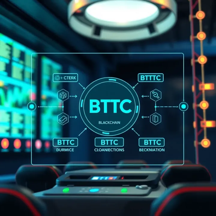 Diagram illustrating BTTC blockchain structure and investment factors