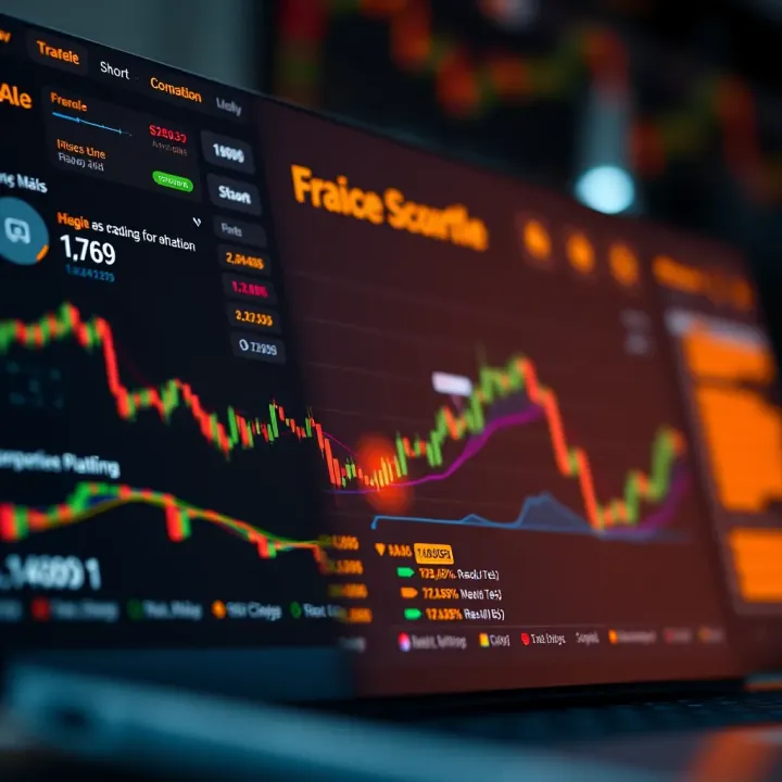 Graphical overview of cryptocurrency trading platform features and user experience