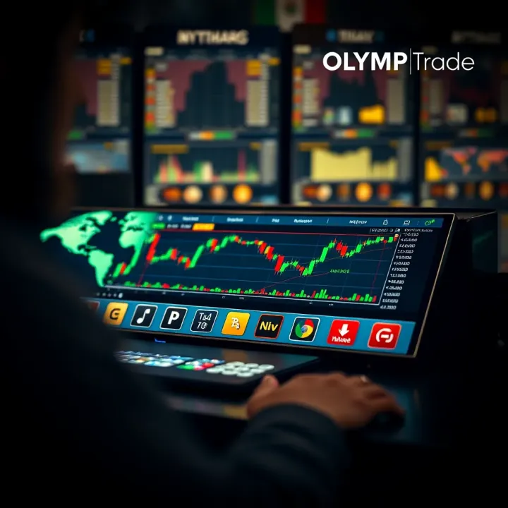 Illustration of investment options available for Brazilian traders on Olymp Trade