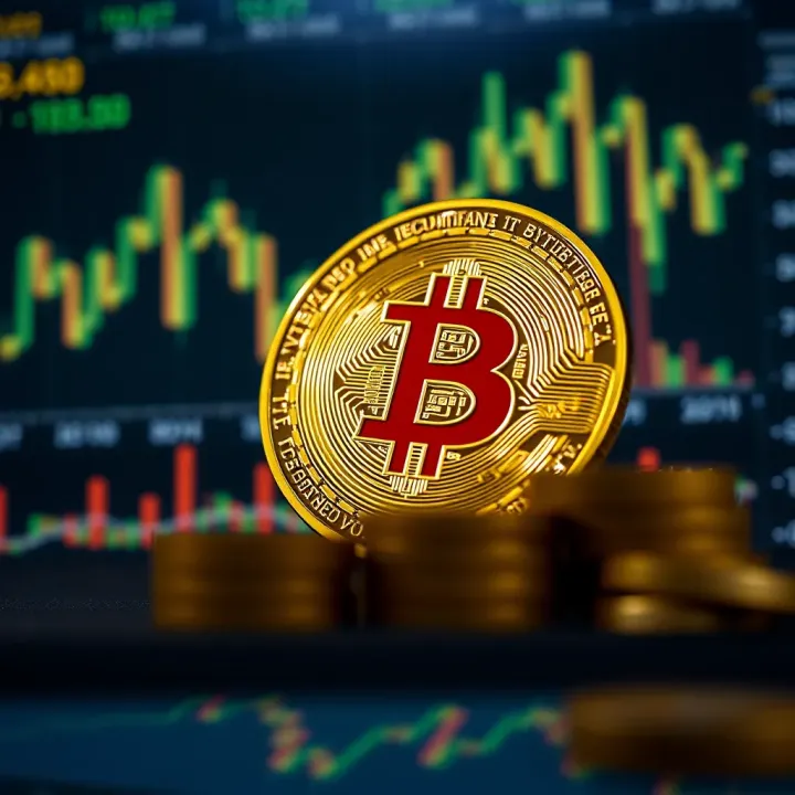 Market Trends and Economic Factors Influencing Bitcoin Value Chart displaying economic indicators and market trends impacting cryptocurrency valuation