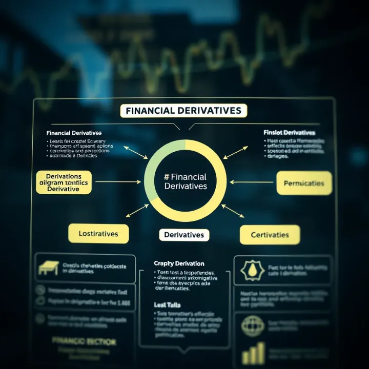Overview of Financial Derivatives and Their Types Diagram illustrating the main types of financial derivatives and their interactions