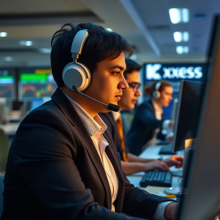 Reliable Customer Support at Exness Broker Customer support center providing assistance for investment queries